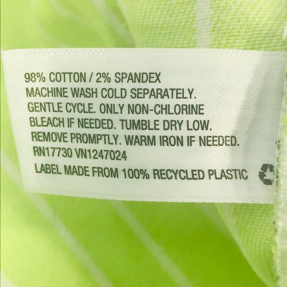 Victor Glemaud Women's Size 2 High Rise Straight Leg Jeans Green Pinstripe NWOT - Picture 4 of 9